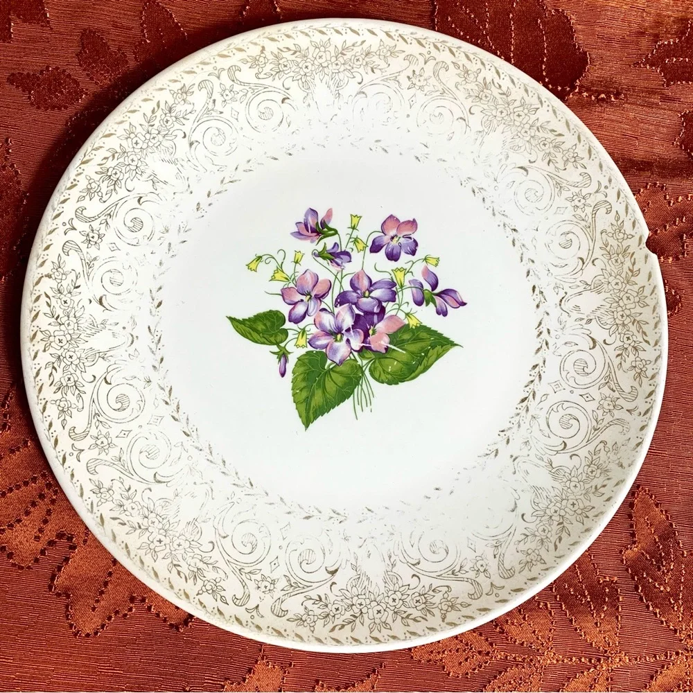 Vintage Cunningham & Pickett 22k Gold Dinner Plate